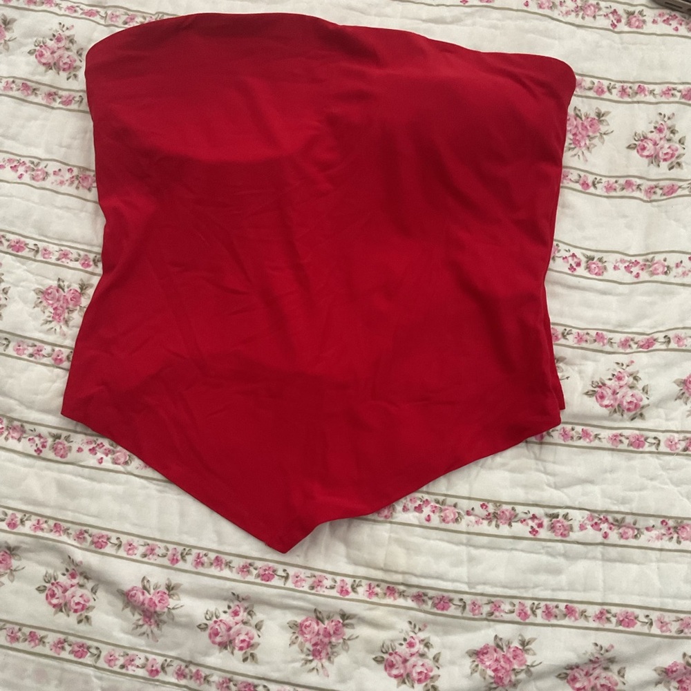 No Boundaries Red Tube Top